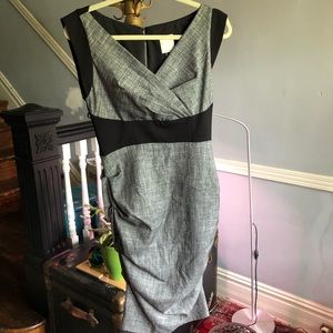 Nicole Miller Ruched Dress w/ Waist Accent Detail